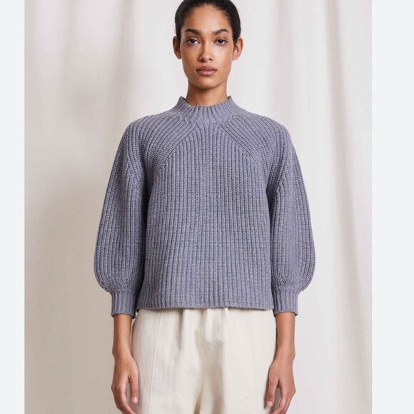 APiece Apart New York gray Eco Nueva Merel Sweater mock neck knit XS - Picture 6 of 6